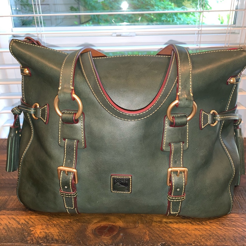 Dooney & Bourke Florentine Double Strap Tassel Bag
